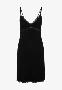 Anna Field HEIDI SHORT SLEEVES VISCOSE NIGHTDRESS - Nachthemd - Black -Anna Field 09bf0e44fa95471b8c6347b5c956e75d