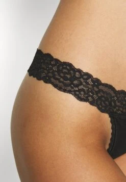Anna Field 10PP COTTON AND LACE THONG - String - Black 12 Anna Field 10PP COTTON AND LACE THONG - String - Black -Anna Field 1e3643c56d2f40289953e14d52bb3ace