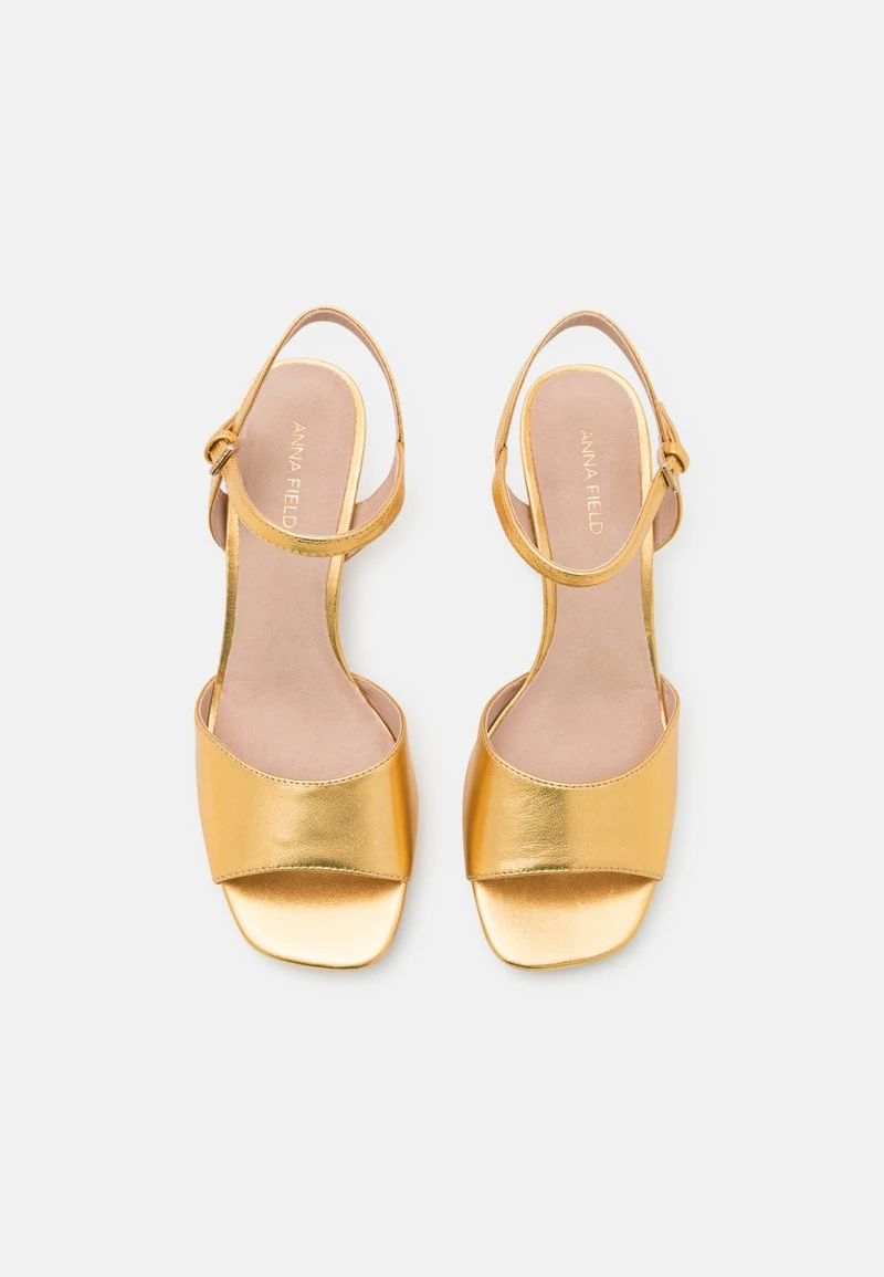 Anna Field LEATHER - Riemensandalette - Gold 8 Anna Field LEATHER - Riemensandalette - Gold – Bild 6