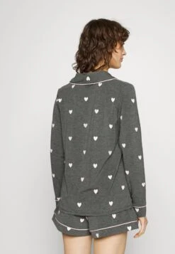 Anna Field Nachtwäsche Set - Dark Grey/pink -Anna Field 2a8acec178724d569337a035ed5901d7