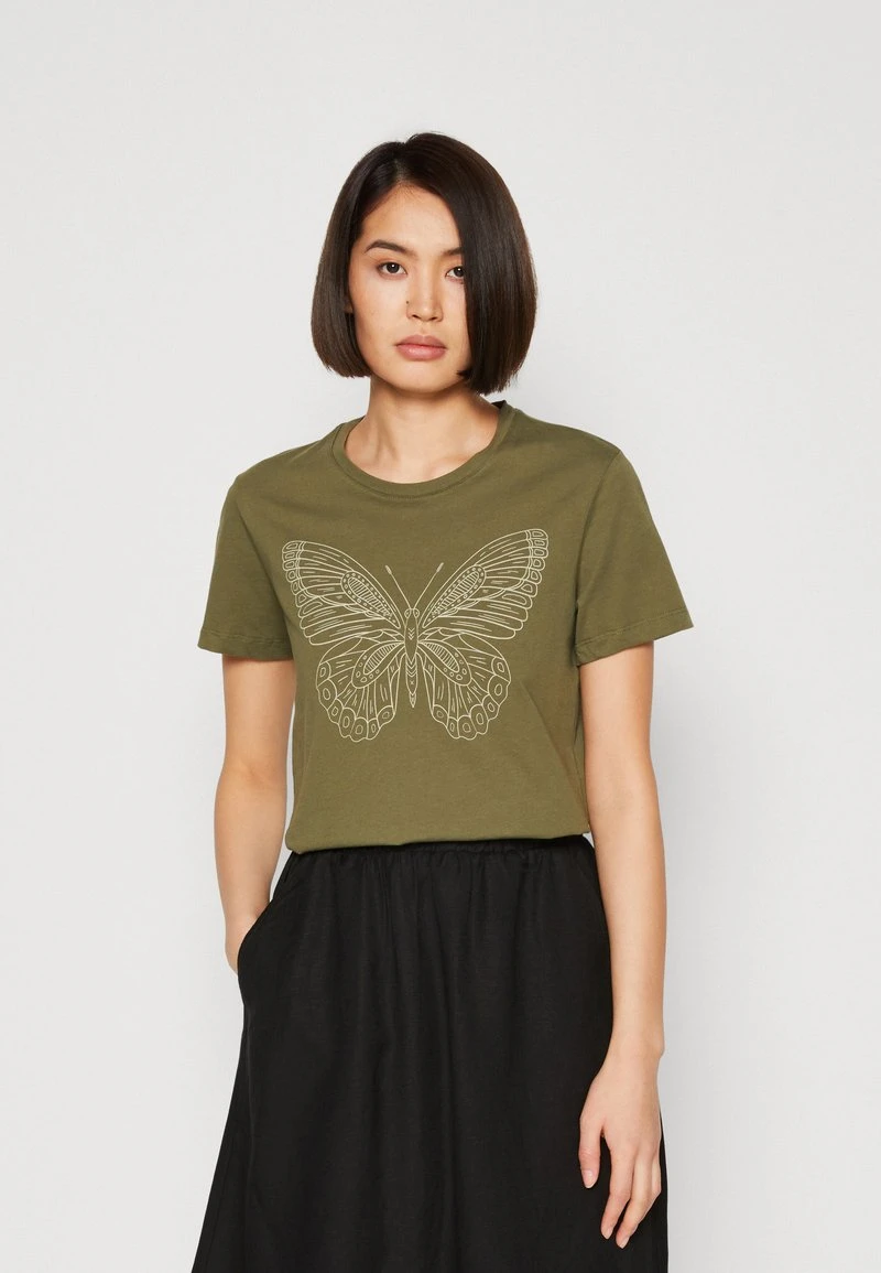Anna Field T-Shirt Print - Green 3 Anna Field T-Shirt Print - Green