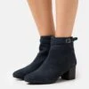 Anna Field LEATHER - Stiefelette - Dark Blue -Anna Field 47f1a49287bb48d2a5e36a7afe2ac428
