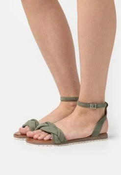 Anna Field LEATHER - Riemensandalette - Khaki