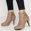 Anna Field High Heel Stiefelette - Taupe -Anna Field 6daa710295bf43ca885d41a1ae2493a0
