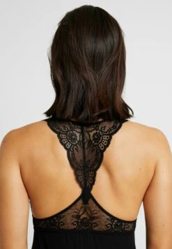 Anna Field ANNA LONG VISCOSE DRESS - Nachthemd - Black -Anna Field 7fefb7cbb0d14b6ea493b4f178c252a1