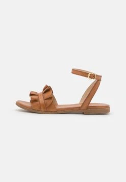 Anna Field LEATHER - Riemensandalette - Cognac