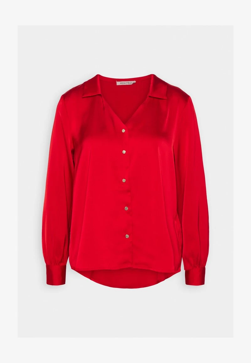 Anna Field Hemdbluse - Red 3 Anna Field Hemdbluse - Red