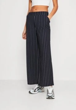 Anna Field Stoffhose - Dark Blue/brown/white -Anna Field eebec60acbd740d992615145e19cc27b