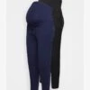 2PACK - Leggings - Hosen - Black/dark Blue -Anna Field ff6c931bbc22481da5d05ccab4874f4f